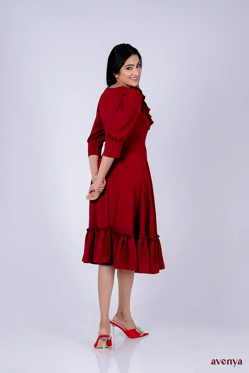 Neera-Ruffle-Tea-Dress