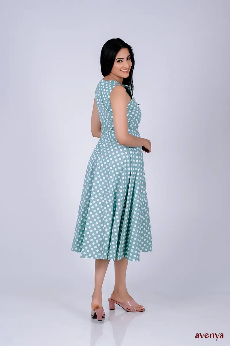 Sage-Polka-Dot-Sleeveless-Midi