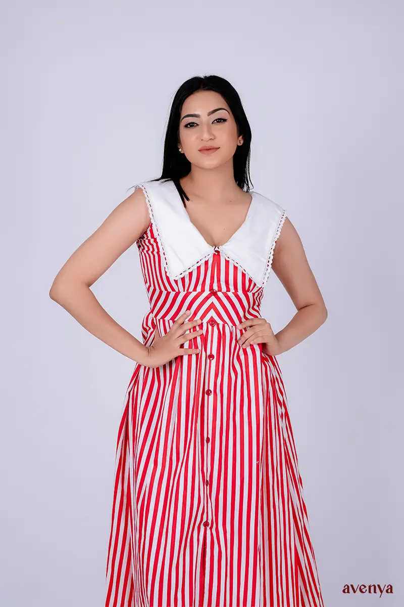 Striped-Sailor-Collar-Maxi-4