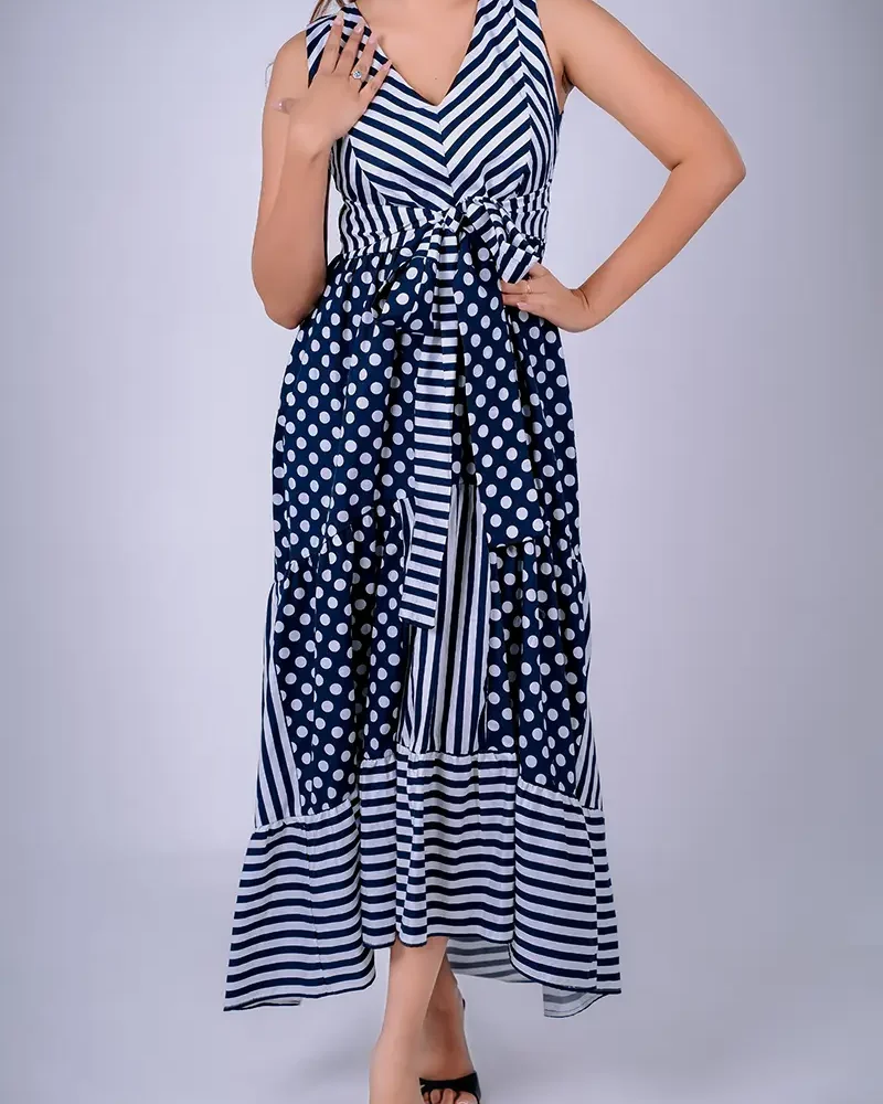 The-Mixed-Print-Stripe&Polka-Midi