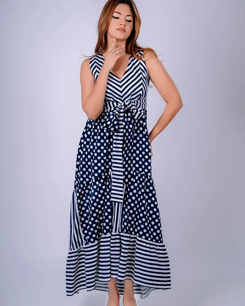 The-Mixed-Print-Stripe&Polka-Midi